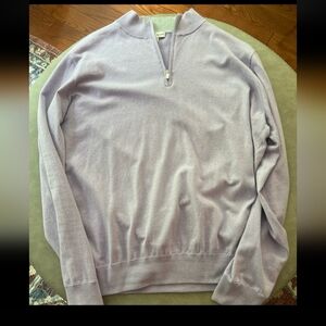 Peter Millar Lavender Zip-Up Sweater